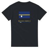 T-shirt drapeau nauru en texte - pixelforma