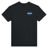 T-shirt drapeau nicaragua broderie couleur coton épais