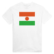 T-shirt drapeau niger brodé coton mélangé manches longues