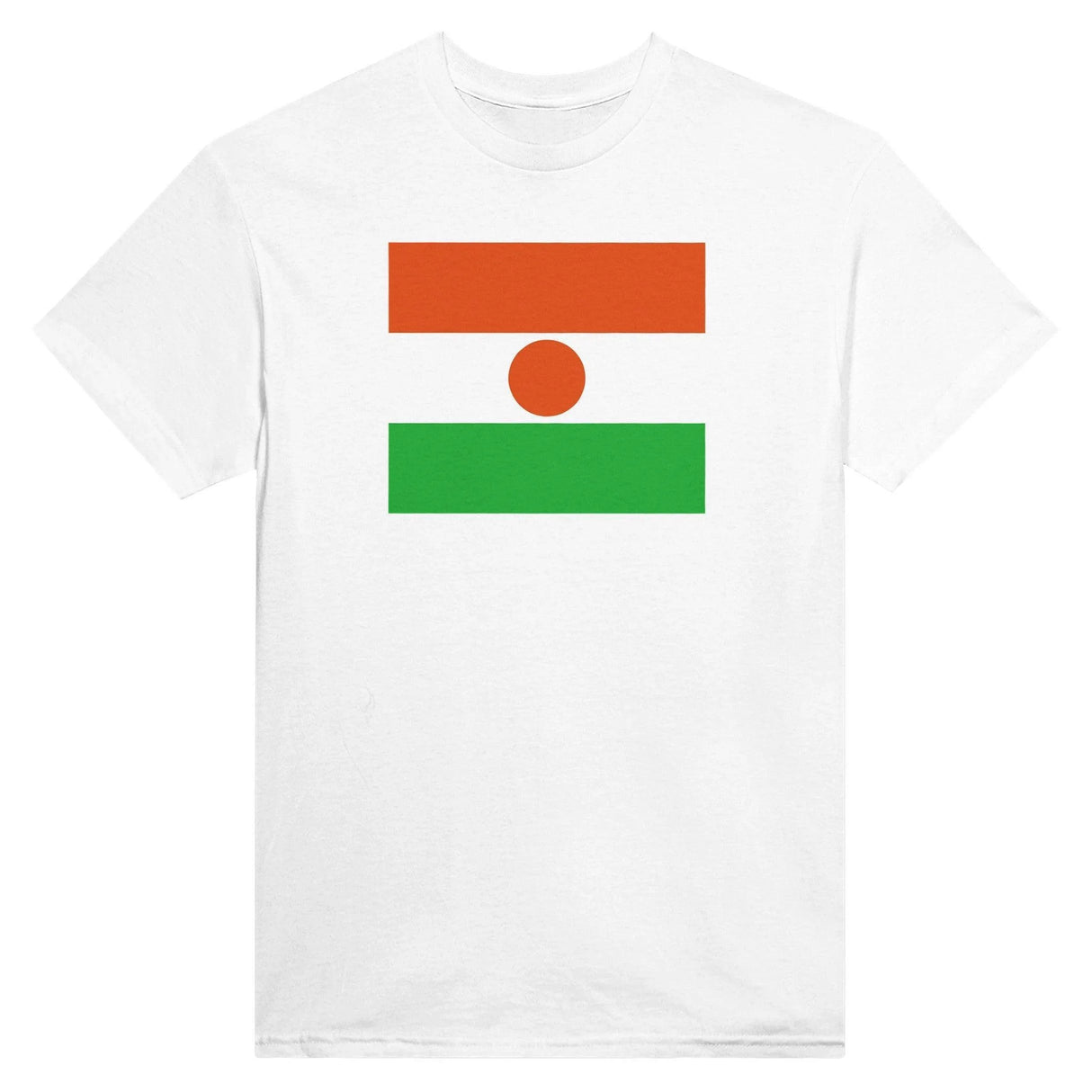 T-shirt drapeau niger brodé coton mélangé manches longues