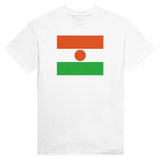 T-shirt drapeau niger brodé coton mélangé manches longues