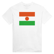 T-shirt drapeau niger imprimé coton mélangé manches longues