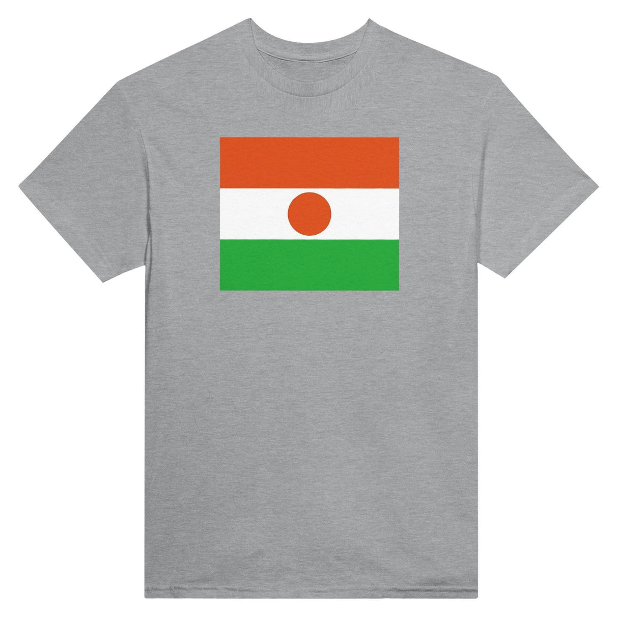 T-shirt drapeau niger brodé coton mélangé manches longues