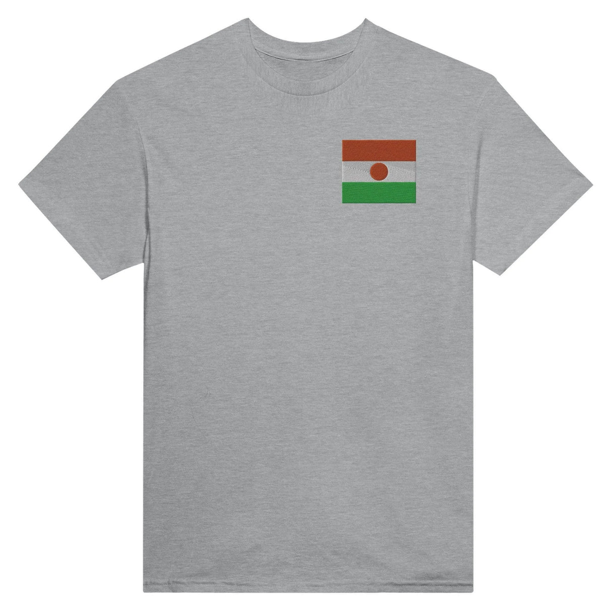 T-shirt drapeau niger broderie couleur coton mélangé