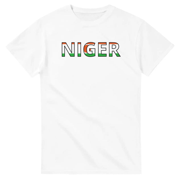 T-shirt drapeau niger en écriture - pixelforma