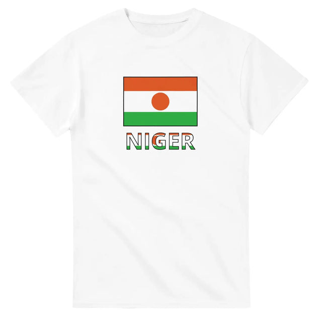 T-shirt drapeau niger en texte - pixelforma