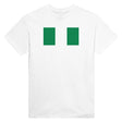 T-shirt drapeau nigeria brodé coton mélangé élégant