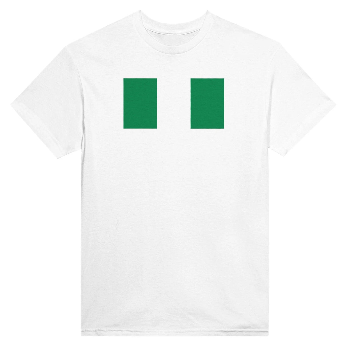 T-shirt drapeau nigeria brodé coton mélangé élégant