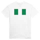 T-shirt drapeau nigeria brodé coton mélangé élégant