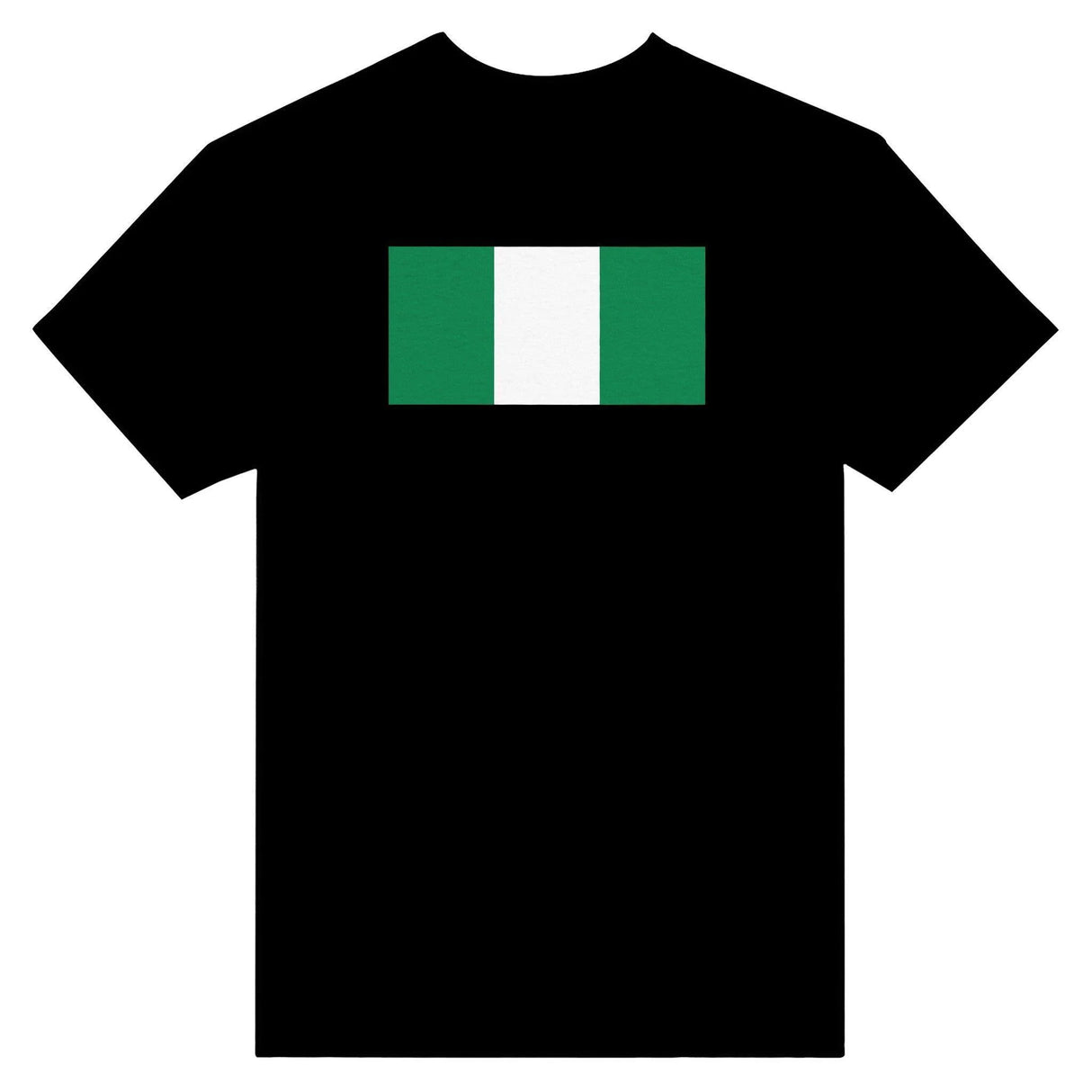 T-shirt drapeau nigeria brodé coton mélangé élégant