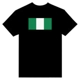 T-shirt drapeau nigeria brodé coton mélangé élégant