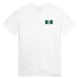 T-shirt drapeau nigeria broderie couleur coton épais