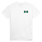 T-shirt drapeau nigeria broderie couleur coton épais