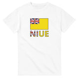 T-shirt drapeau niue en texte - pixelforma