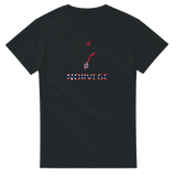 T-shirt drapeau norvège en carte - pixelforma