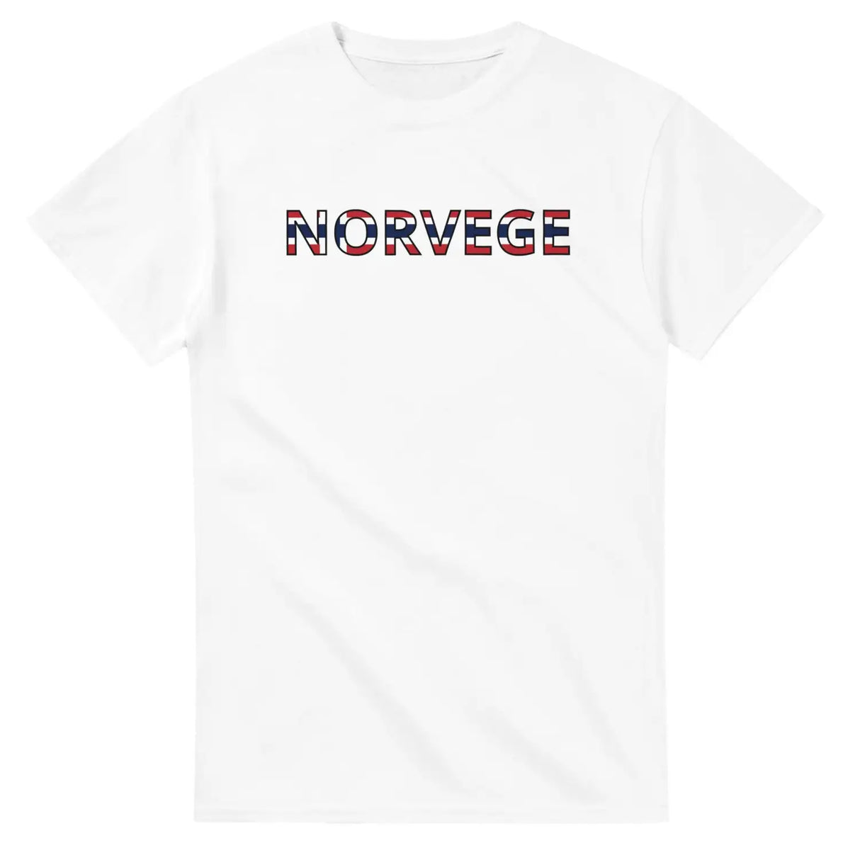 T-shirt drapeau norvège en écriture - pixelforma