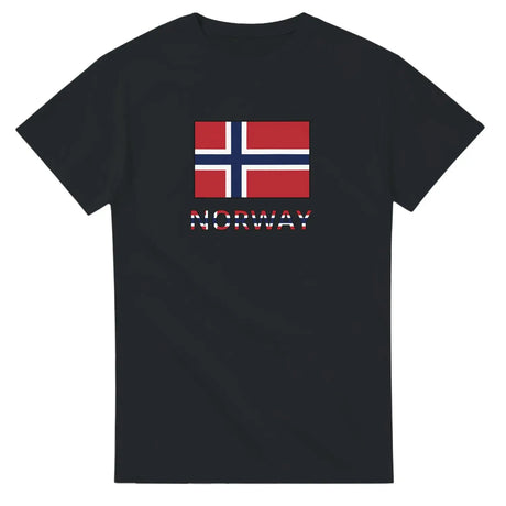 T-shirt drapeau norvège texte - pixelforma