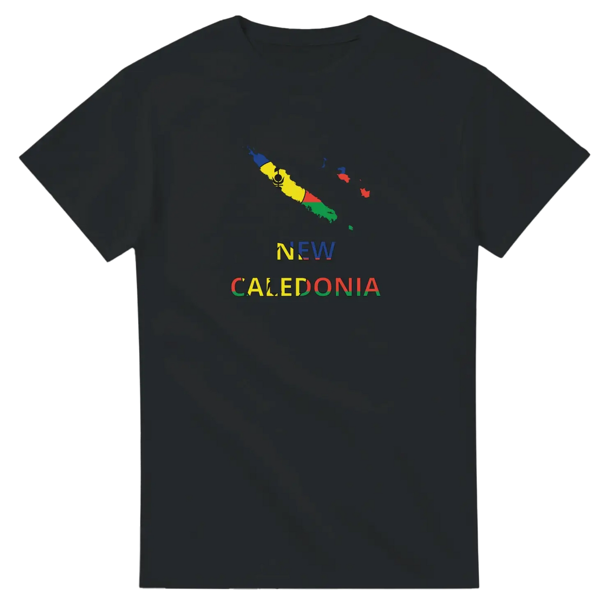 T-shirt drapeau nouvelle-calédonie carte - pixelforma