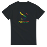 T-shirt drapeau nouvelle-calédonie carte - pixelforma