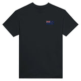T-shirt drapeau nouvelle-zélande broderie coton épais