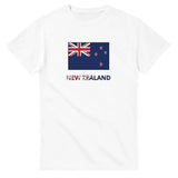 T-shirt drapeau nouvelle-zélande texte - pixelforma