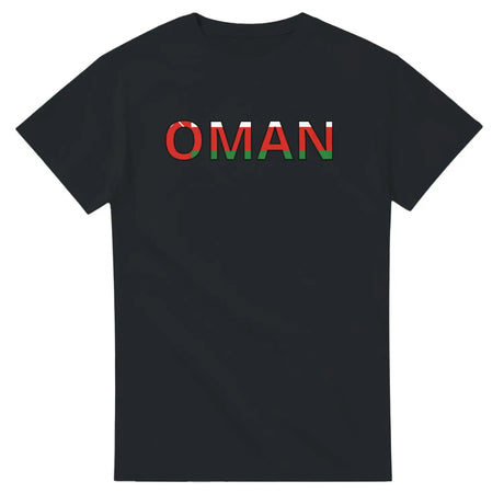 T-shirt drapeau oman en écriture - pixelforma