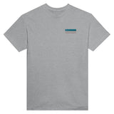 T-shirt drapeau ouzbékistan coton mélangé broderie couleur