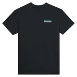 T-shirt drapeau ouzbékistan coton mélangé broderie couleur