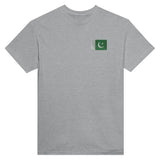 T-shirt drapeau pakistan broderie couleur coton épais
