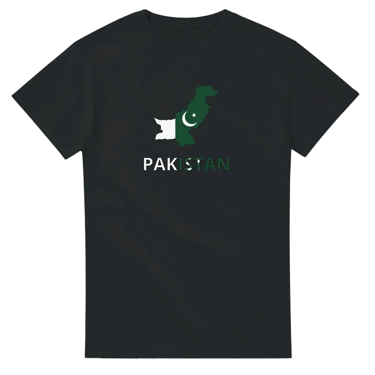 T-shirt drapeau pakistan en carte - pixelforma