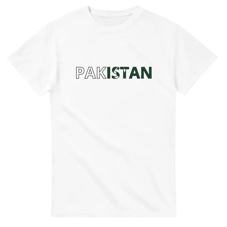 T-shirt Drapeau Pakistan en écriture - Pixelforma 