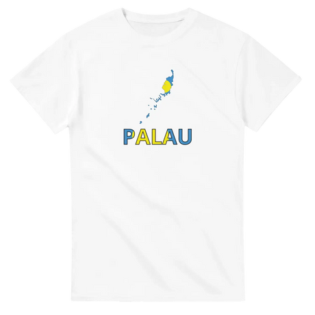 T-shirt drapeau palaos carte - pixelforma