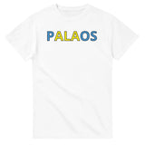 T-shirt drapeau palaos en écriture - pixelforma