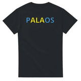 T-shirt drapeau palaos en écriture - pixelforma