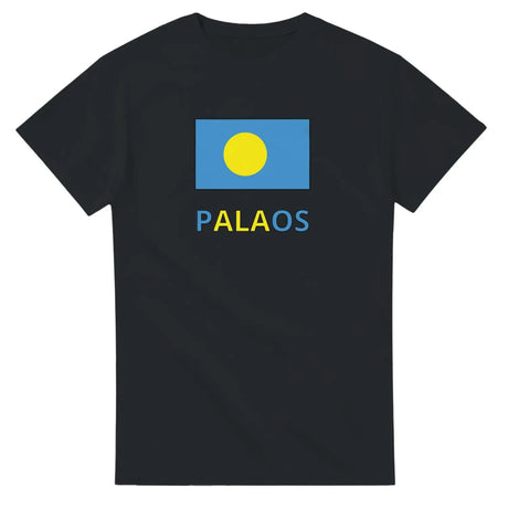 T-shirt drapeau palaos en texte - pixelforma