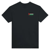 T-shirt drapeau palestine broderie couleur coton mélangé