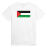 T-shirt drapeau palestine coton mélangé brodé manches longues