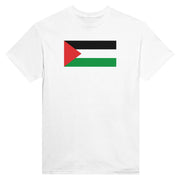 T-shirt drapeau palestine coton mélangé imprimé manches longues