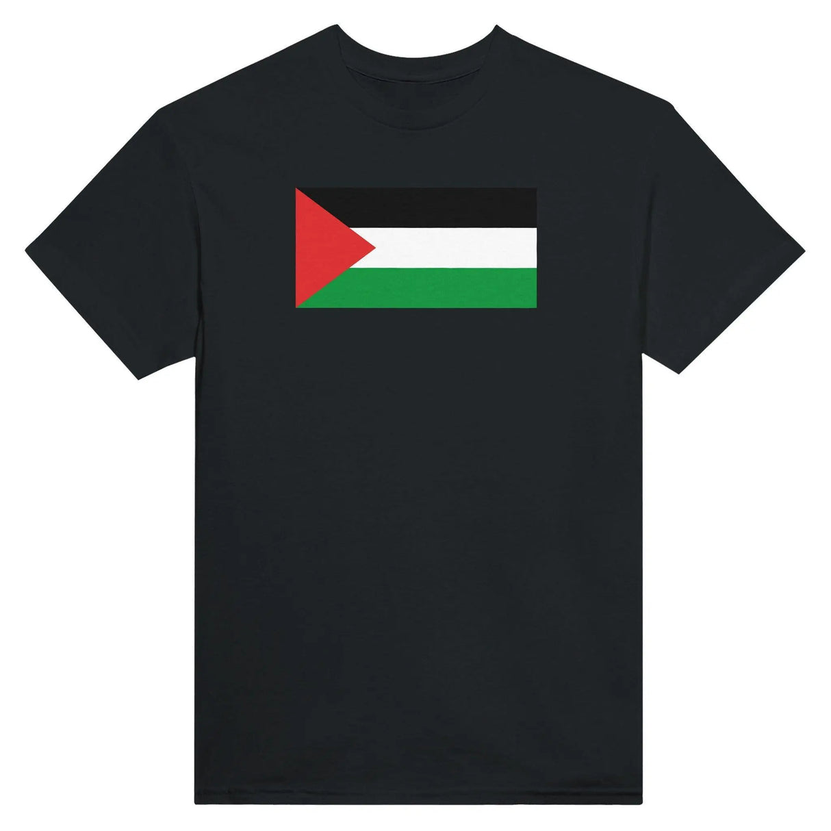 T-shirt drapeau palestine coton mélangé brodé manches longues