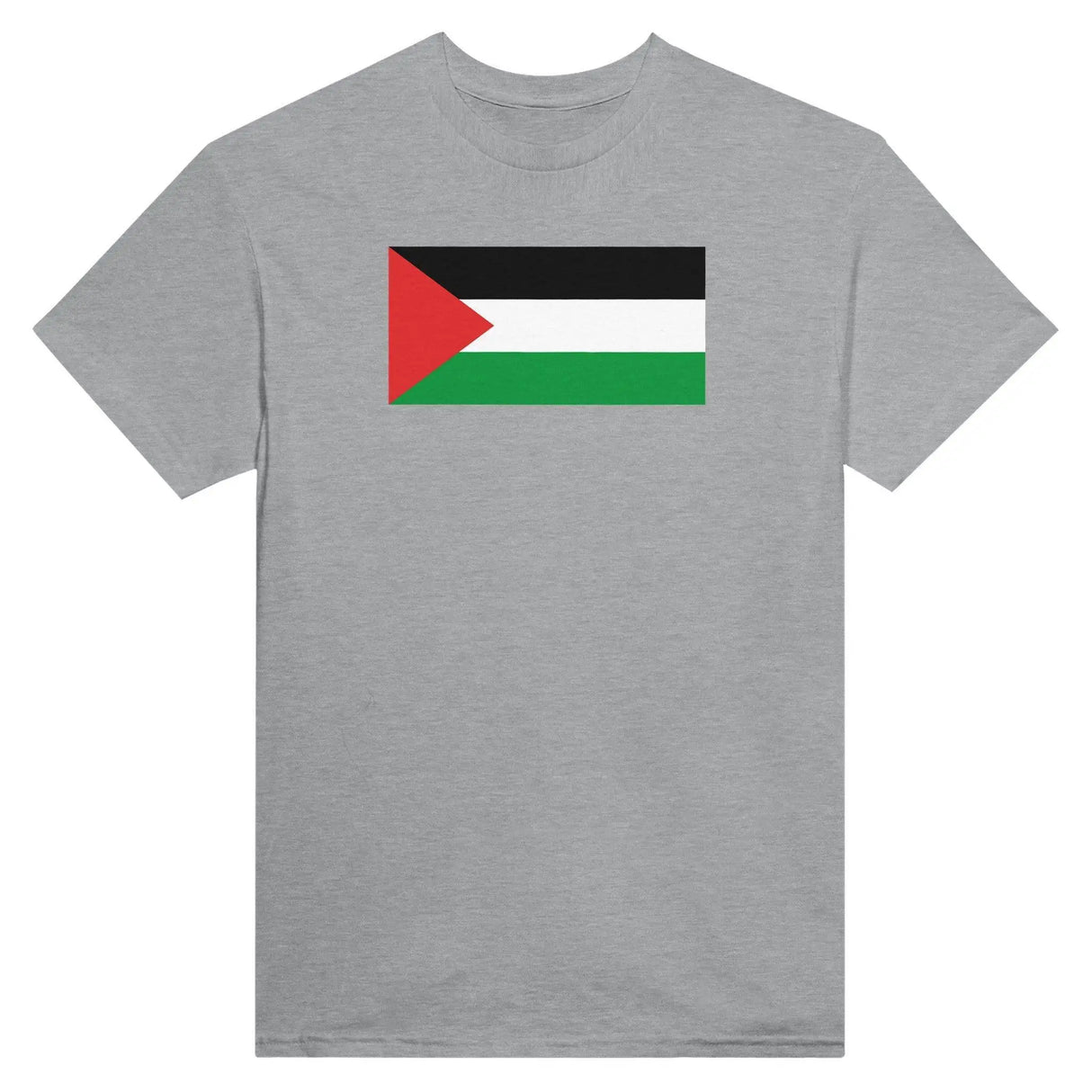 T-shirt drapeau palestine coton mélangé brodé manches longues