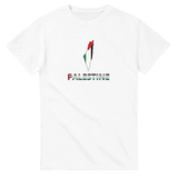 T-shirt drapeau palestine en carte - pixelforma