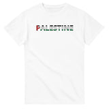 T-shirt drapeau palestine en écriture - pixelforma