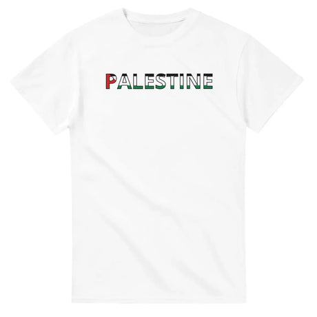 T-shirt drapeau palestine en écriture - pixelforma