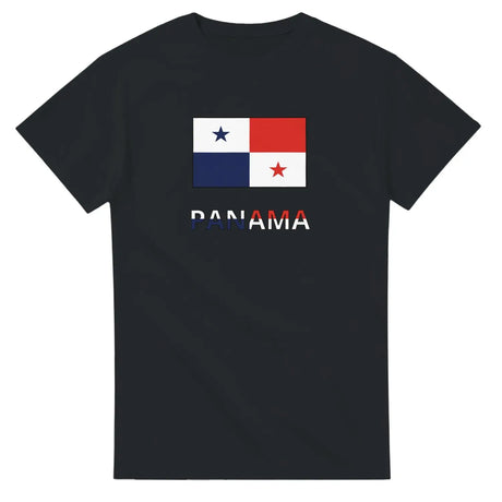 T-shirt drapeau panama en texte - pixelforma