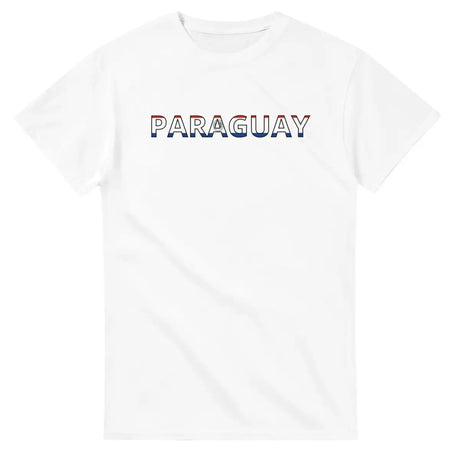 T-shirt Drapeau Paraguay en écriture - Pixelforma 