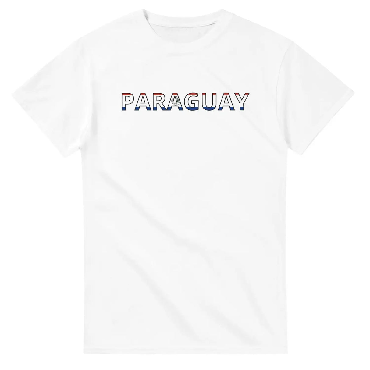 T-shirt drapeau paraguay en écriture - pixelforma