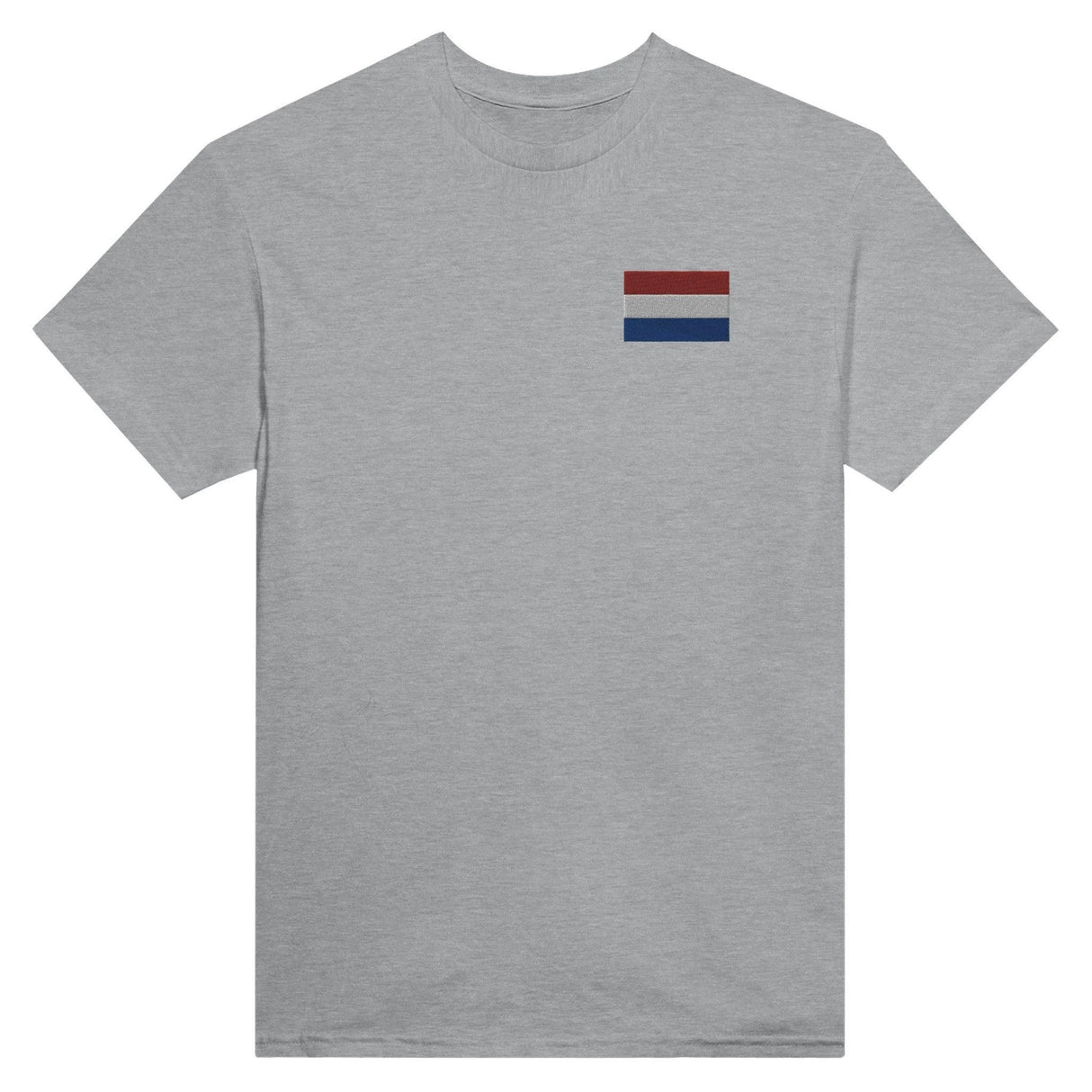 T-shirt drapeau pays-bas broderie couleur coton épais