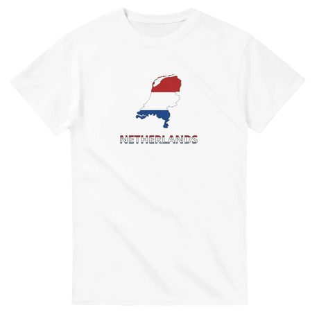 T-shirt drapeau pays-bas carte - pixelforma