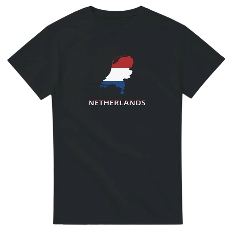 T-shirt drapeau pays-bas carte - pixelforma