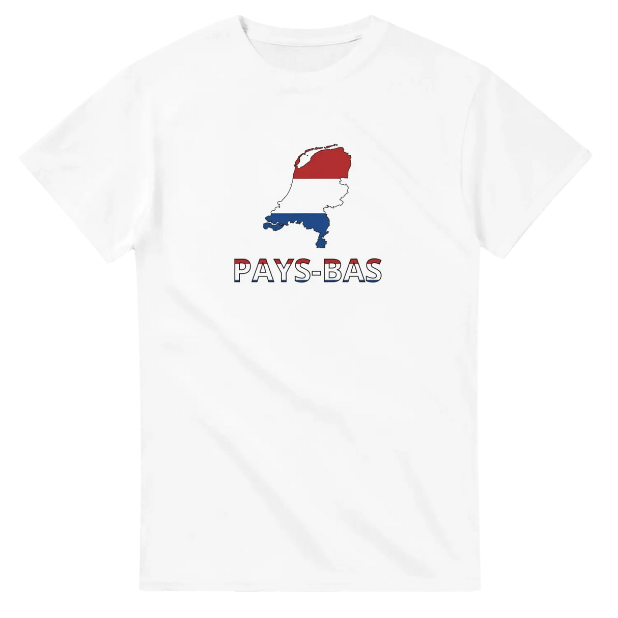 T-shirt drapeau pays-bas en carte - pixelforma